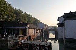 canal in the early morning