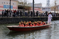 a boat for the traditional girl's festival on March